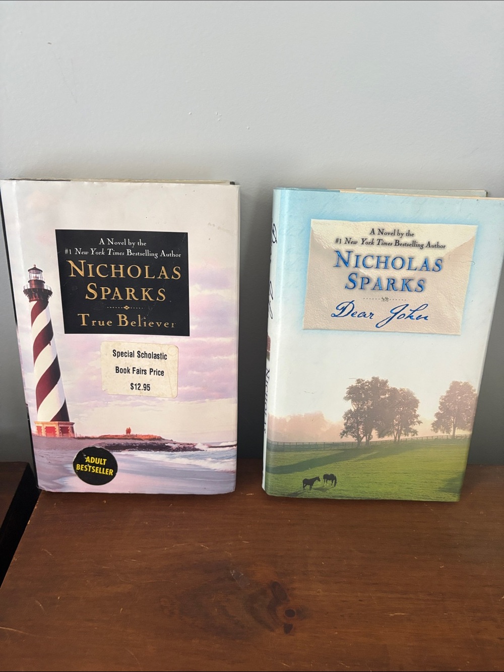 Nicholas Sparks Hardcover Set - True Believer & Dear John - 2 books
